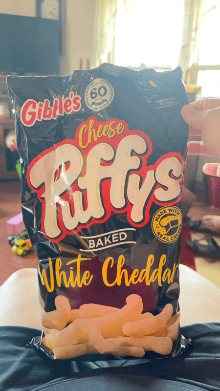 Gibble'S Cheese Puffys White Cheddar
