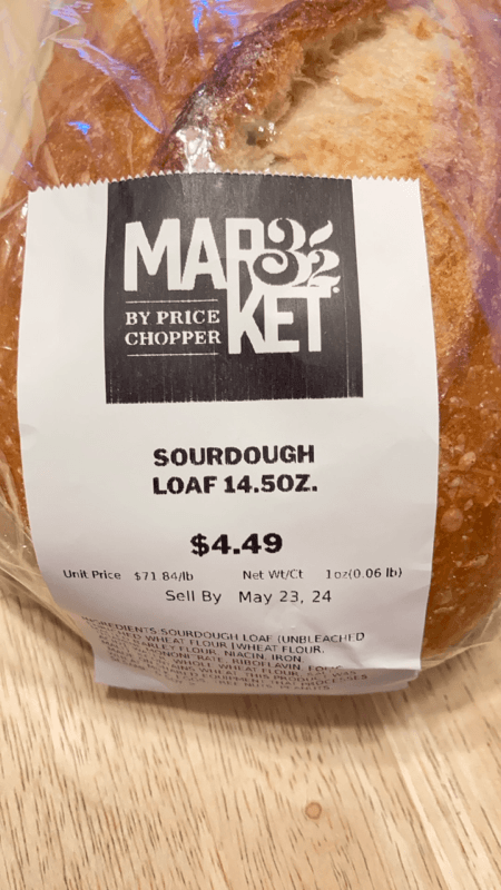 Market 32 By Price Chopper Sourdough Loaf