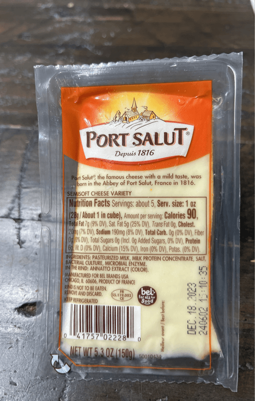 Port Salut Semi Soft Cheese Variety