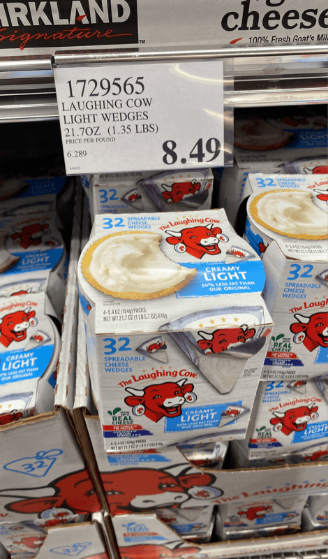 The Laughing Cow Creamy Light Spreadable Cheese Wedges