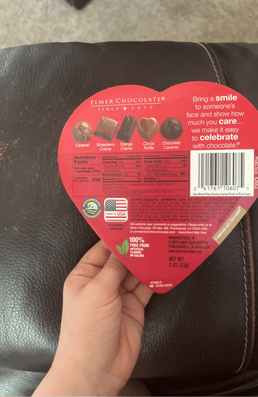 Elmer Candy Happy Valentine'S Day Drama Llama Assorted Chocolates