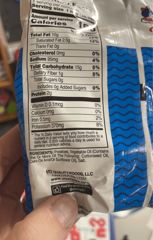 Utz Ripples Original Gluten Free Potato Chips