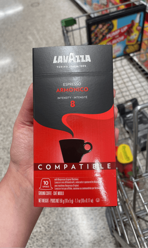 Lavazza Intensity 8 Espresso Armonico Ground Coffee 10 Capsules