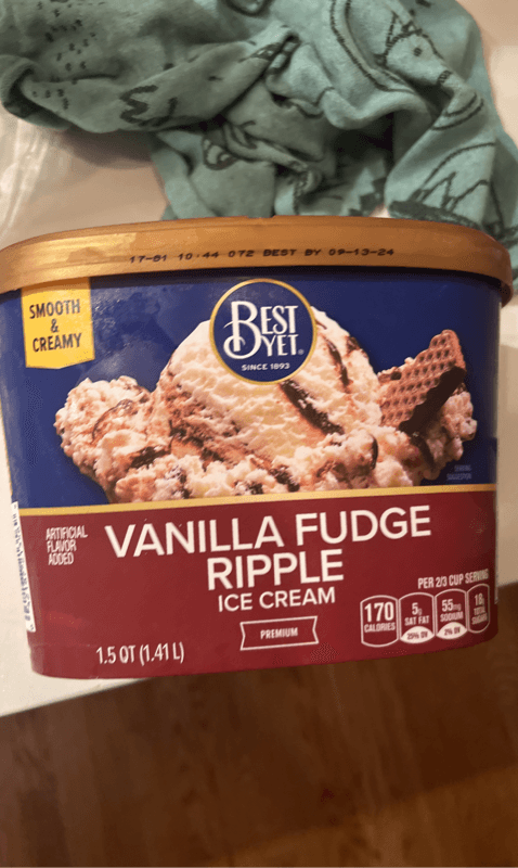 Best Yet Vanilla Fudge Ripple Ice Cream