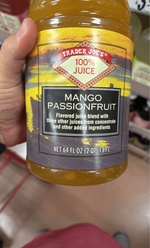 Trader Joe'S Mango Passionfruit 100% Juice