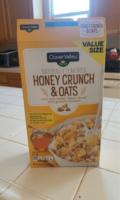 Clover Valley Honey Crunch & Oats Cereal