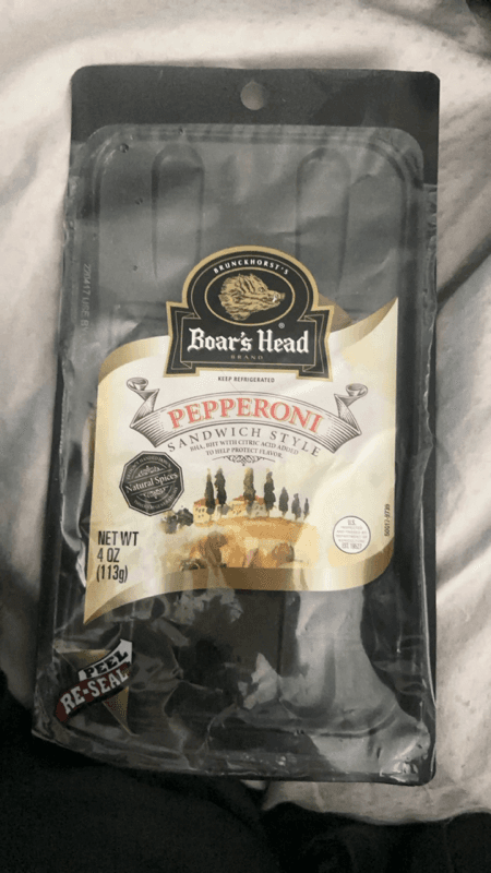 Boars Head Pepperoni Sandwich Style
