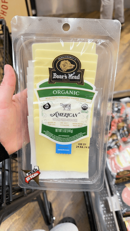 Boar'S Head Organic American Pasteurized Process Cheese