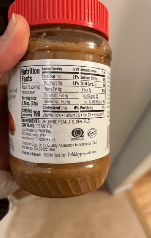 Field Day Organic Crunchy & Salted Peanut Butter