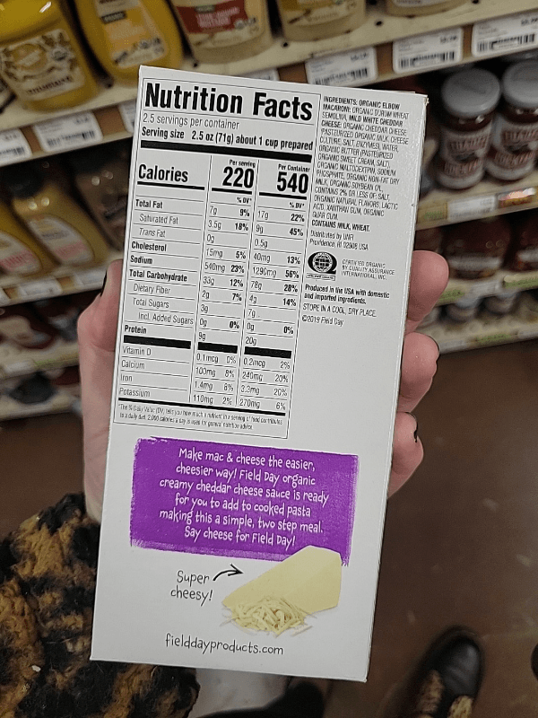 Field Day Organic Deluxe White Cheddar Macaroni & Cheese