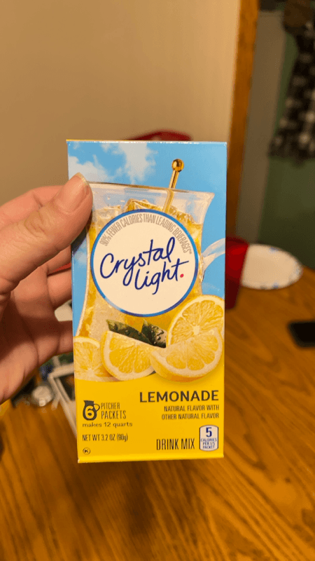 Crystal Light Pitcher Packets Lemonade Drink Mix Makes 12 Quarts