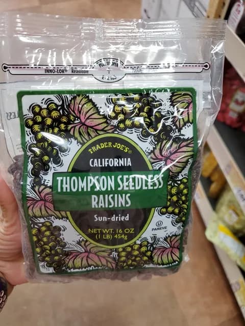 Trader Joe'S California Sun-Dried Thompson Seedless Raisins