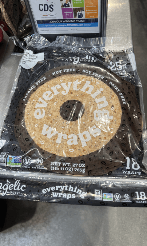 Angelic Bakehouse Everything Wraps