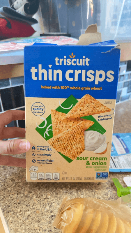 Triscuit Thin Crisps Sour Cream & Onion Crackers