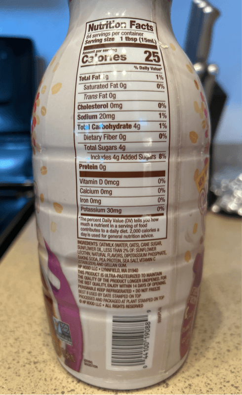 Is it Milk Free? Planet Oat Sweet Crème Oatmilk Creamer