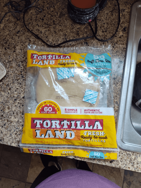 Tortilla Land Fresh Ready-To-Cook Soft Taco Size Tortillas