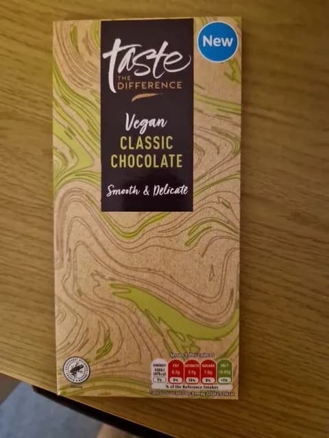 Sainsbury'S Taste The Difference Vegan Classic Chocolate