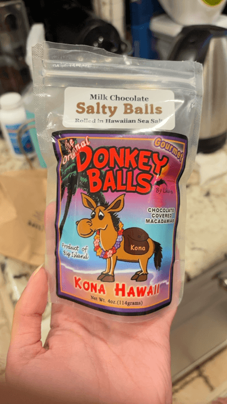 Donkey Balls Kona Hawaii Chocolate Covered Macadamias