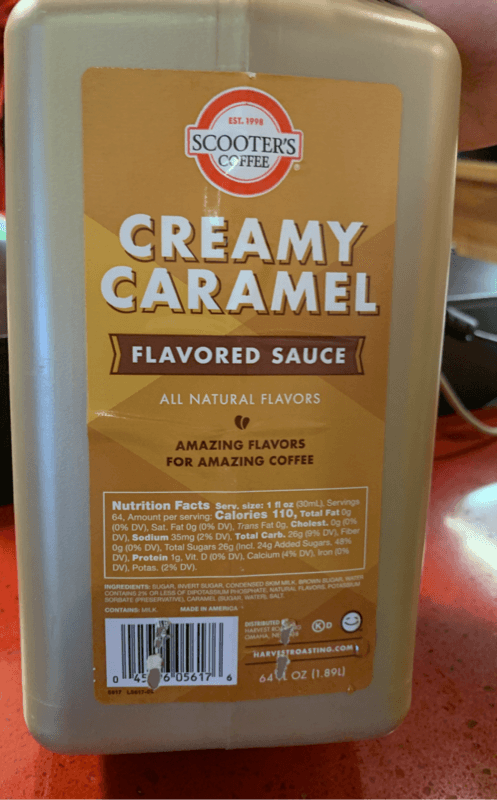 Scooter'S Coffee Creamy Caramel Flavored Sauce