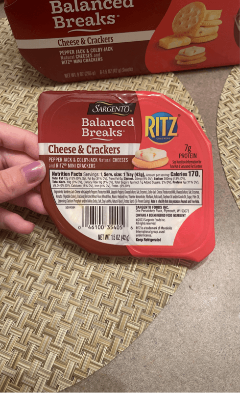 Sargento Balanced Breaks Cheese & Crackers