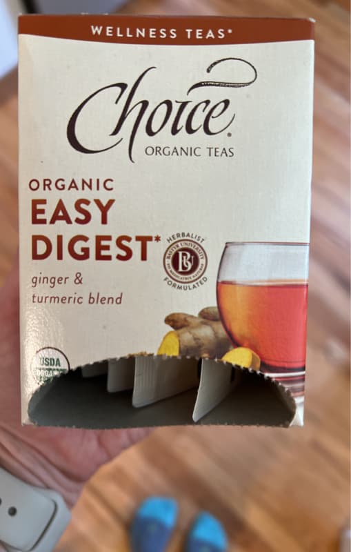 Choice Organic Teas Organic Easy Digest Ginger & Turmeric Blend