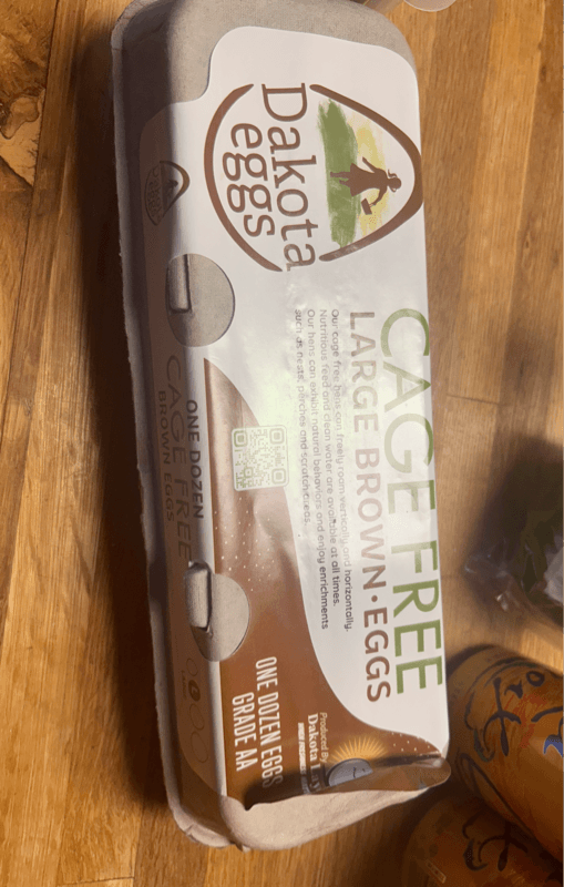 Dakota One Dozen Cage Free Large Brown Eggs