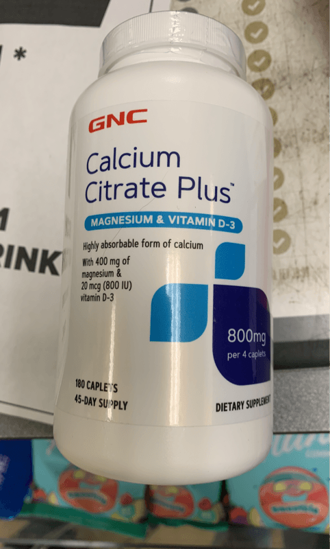 Gnc Calcium Citrate Plus Magnesium & Vitamin D