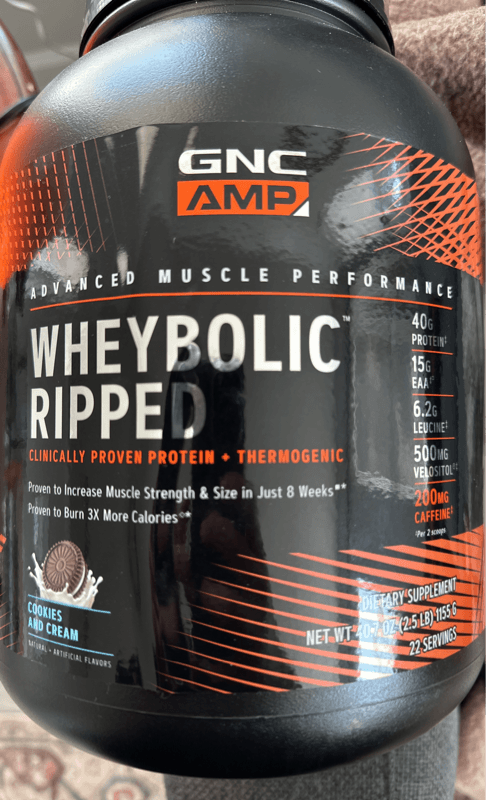 Gnc Amp Cookies And Cream Wheybolic Ripped