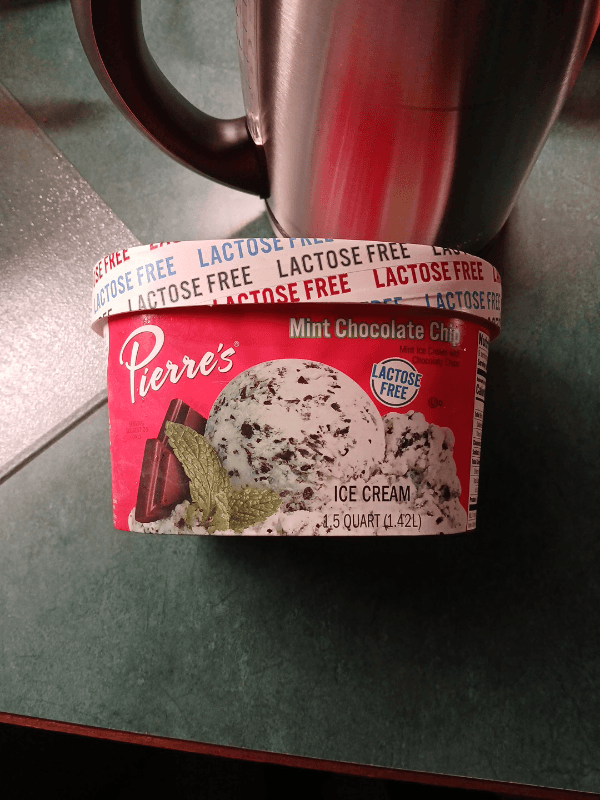 Pierre'S Lactose Free Mint Chocolate Chip Ice Cream