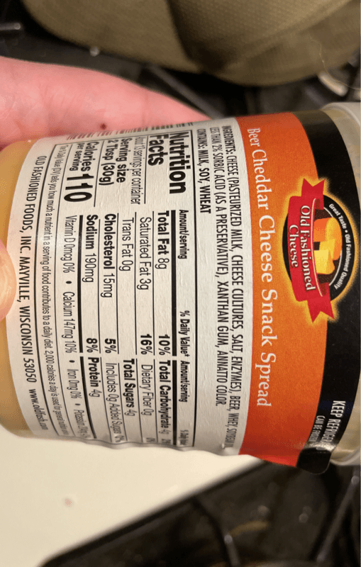 Old Fashioned Cheese Beer Cheddar Cheese Snack Spread