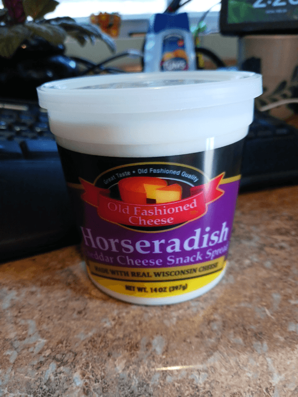 Old Fashioned Cheese Horseradish Cheddar Cheese Snack Spread