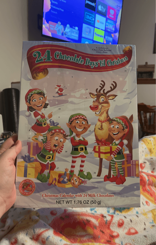 Nice! 24 Chocolate Days 'Til Christmas Calendar With Milk Chocolates