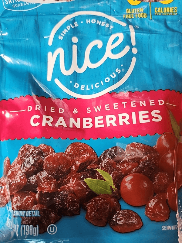 Walgreens Nice! Dried & Sweetened Cranberries