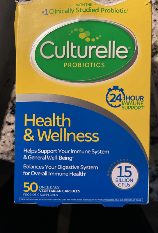 Culturelle Health & Wellness Daily Probiotic Supplement 50 Capsules