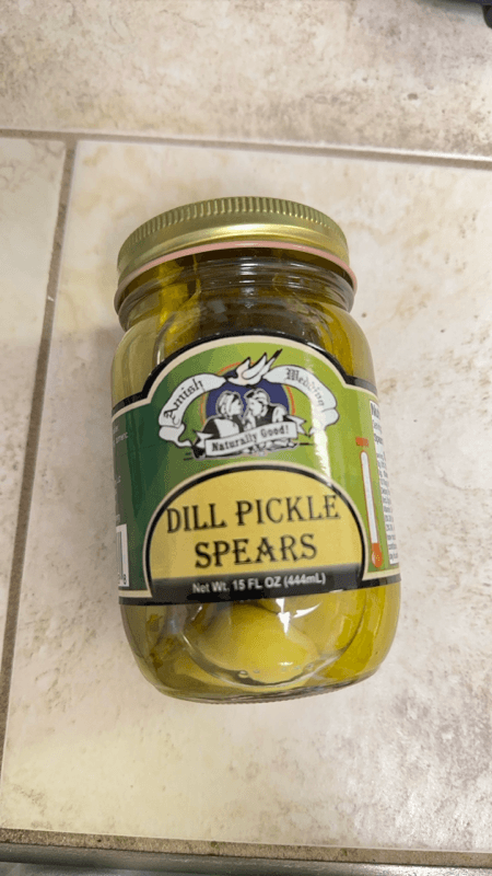 Amish Dill Pickle Spears