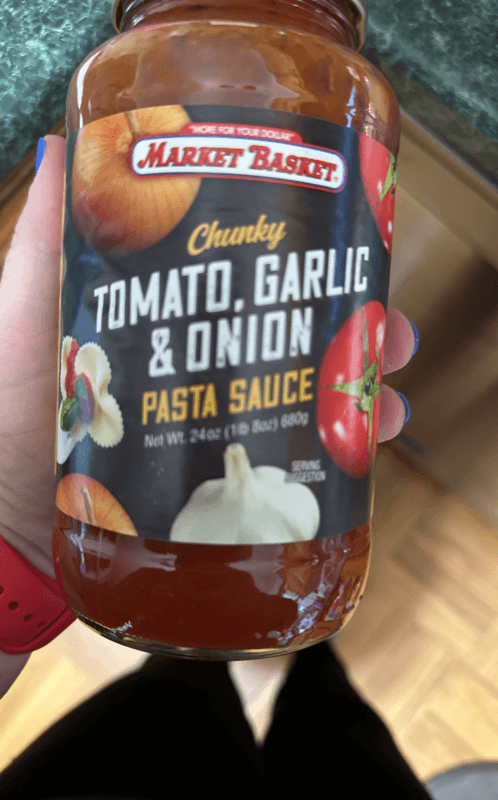 Market Basket Chunky Tomato, Garlic & Onion Pasta Sauce