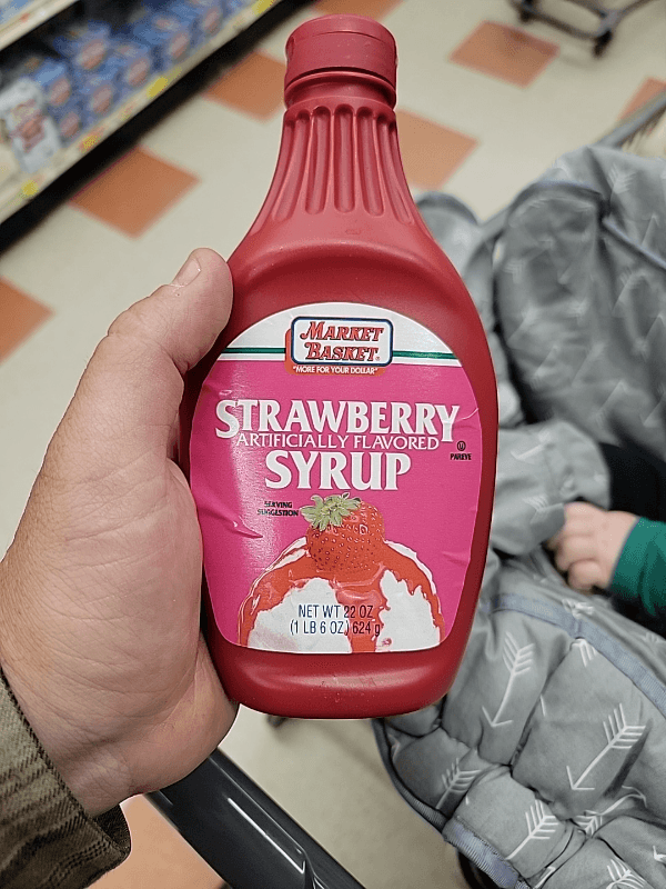 Market Basket Strawberry Artificially Flavored Syrup