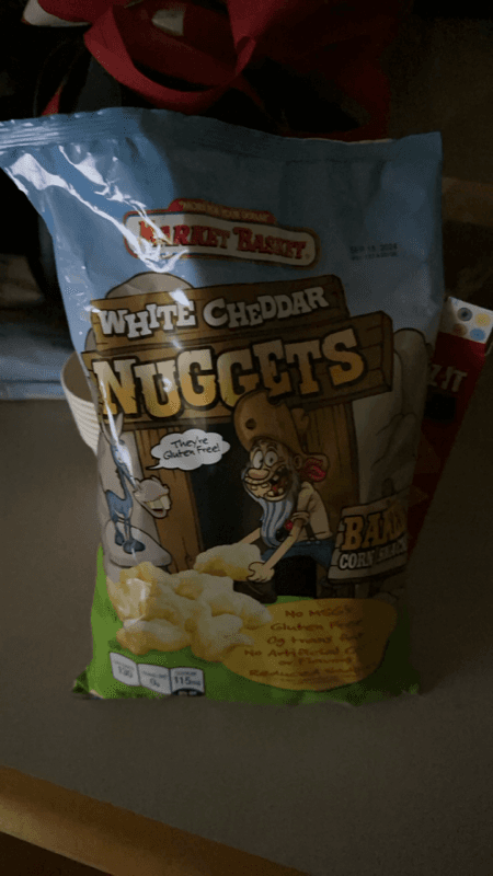 Market Basket White Cheddar Nuggets Baked Corn Snacks