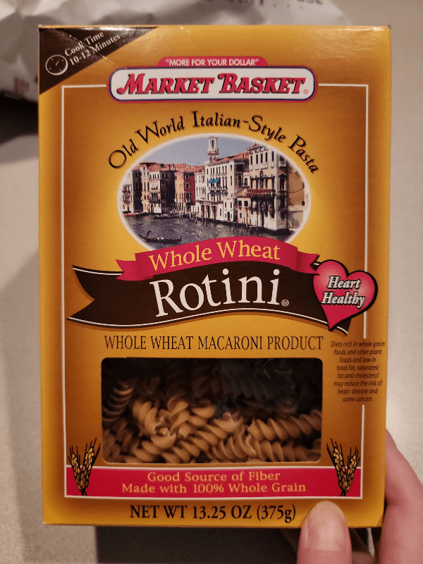 Market Basket Whole Wheat Rotini Old World Italian-Style