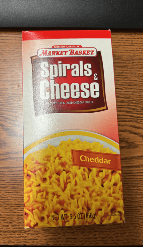 Market Basket Spirals & Cheese Cheddar