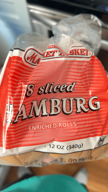 Market Basket 8 Sliced Hamburg Enriched Rolls