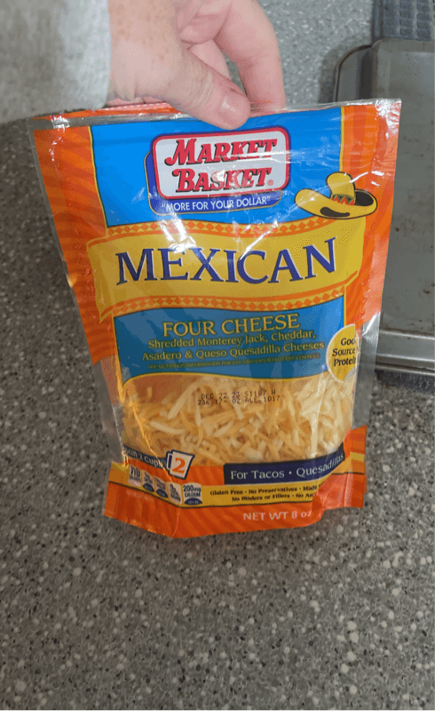 Market Basket Mexican Four Cheese Shredded Monterey Jack, Cheddar, Asadero & Queso Quesadilla Cheeses