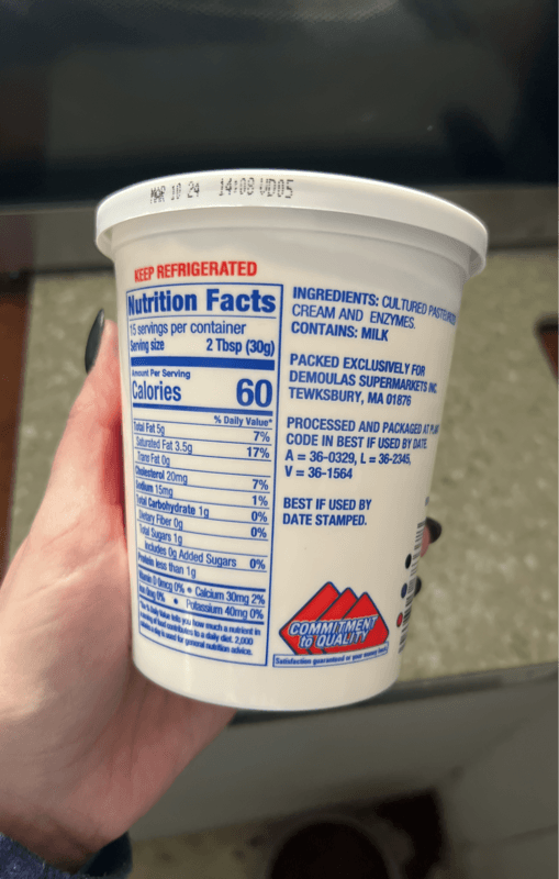 Market Basket Sour Cream
