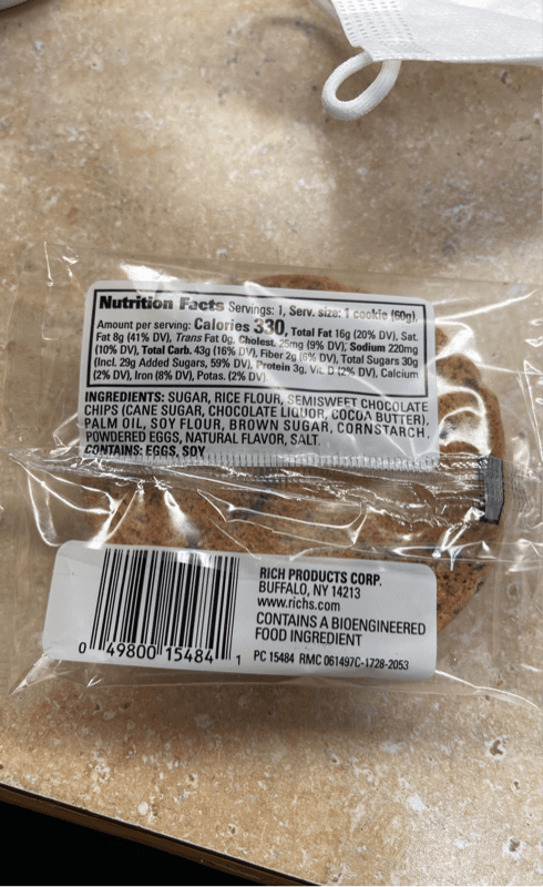 Rich'S Gluten Free Chocolate Chip Cookie