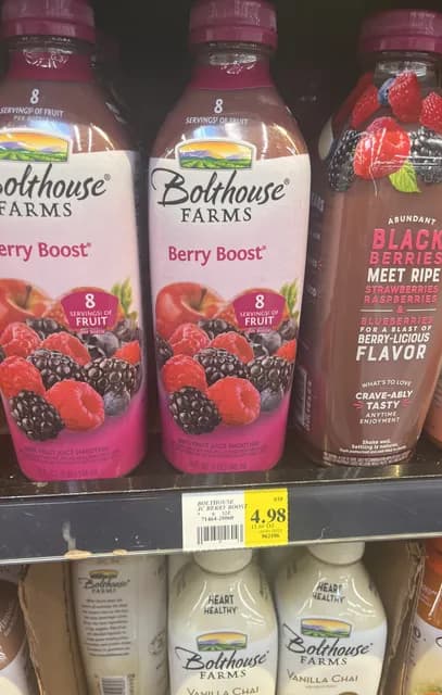 Bolthouse Farms Berry Boost 100% Fruit Juice Smoothie