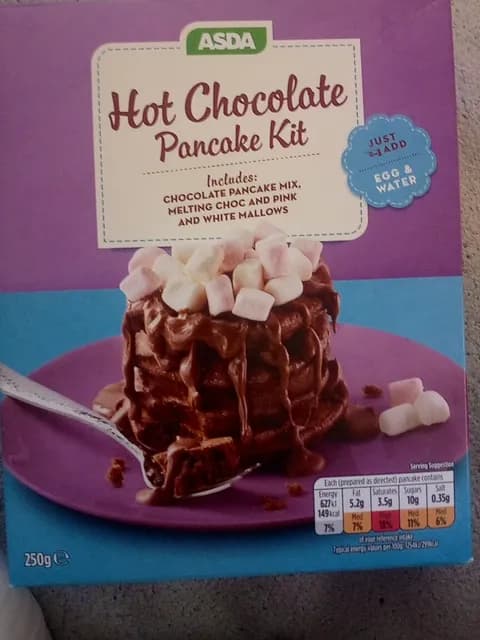 Asda Hot Chocolate Pancake Kit