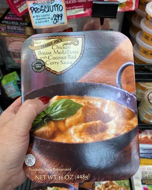 Trader Joe'S Chicken Breast Medallions With Coconut Red Curry Sauce