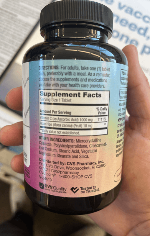 Cvs Health Vitamin C With Rose Hips