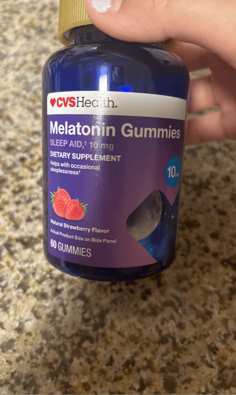 Cvs Health Natural Strawberry Flavor Melatonin Gummies