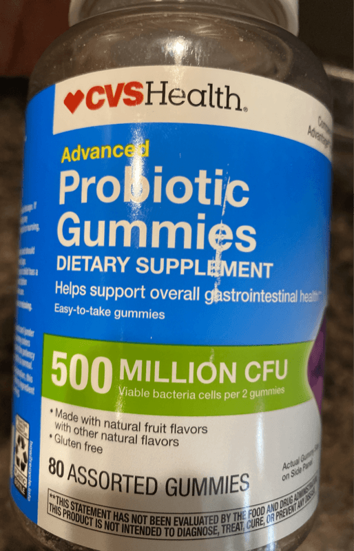 Cvs Health Advanced Probiotic Gummies Dietary Supplement, 80 Assorted Gummies